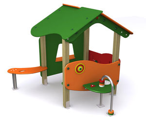 Spielplatzgerät für Spielplätze / Holz / HPL