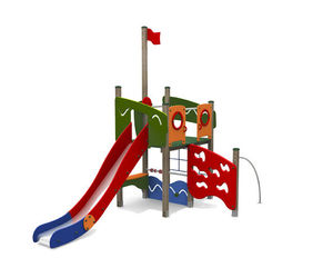 Spielplatzgerät für Spielplätze / HDPE / Stahl