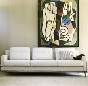 modernes Sofa / Stoff / Leder / Objektmöbel