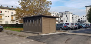 Überdachung für Müllcontainer