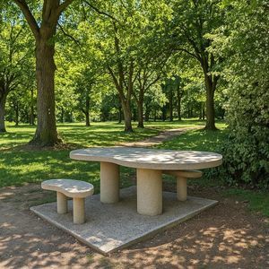 moderner Picknicktisch