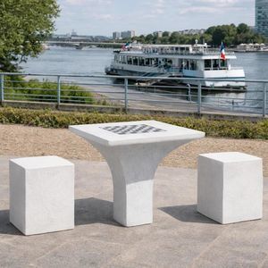 Schachtisch für Außenbereich