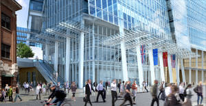 Vorhangfassade / freitragende Struktur 1