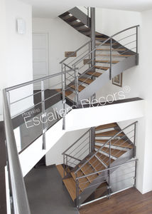 halbgewendelte Treppe