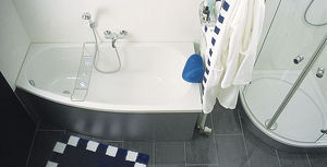 Badewanne für Eckeinbau