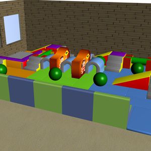 Schaumstoff-Motorikparcours / Schaumstoff 1