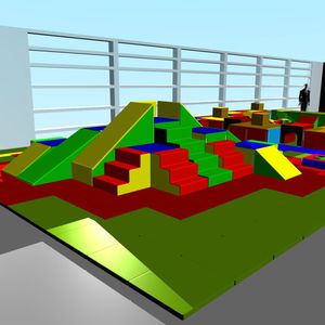 Schaumstoff-Motorikparcours / Schaumstoff 1