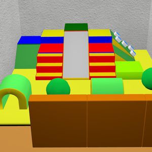 Schaumstoff-Motorikparcours / Schaumstoff 1