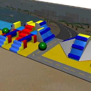 Schaumstoff-Motorikparcours / Schaumstoff 1