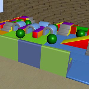 Schaumstoff-Motorikparcours / Schaumstoff 1