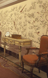 klassische Tapete / Blumenmuster / mit Naturmotiv / chinesische