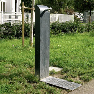 Park-Springbrunnen / Edelstahl / Stahlblech / modern