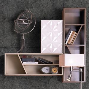 wandmontiertes Regal / Modul / modern / Holz