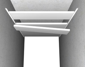 Abgehängte Decke / aus galvanisiertem Stahl