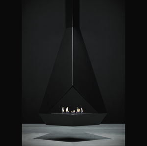 Bioethanol-Kaminofen / Zentral / Stahl / Design