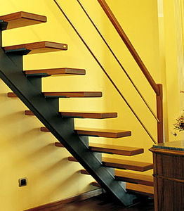 Edelstahlgeländer / mit Stangen / Innenraum / für Treppen