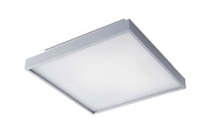 moderne Deckenleuchte / quadratisch / Aluminium / fluoreszierend