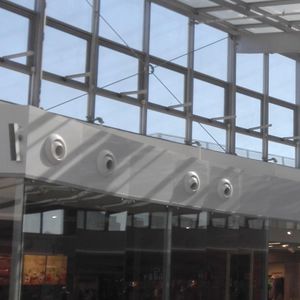 wandmontierter Luftdiffusor / rund / mit Gebläsedüse