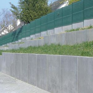 Stahlbeton-Stützmauer / Fertigbau / Modulare / für Gartenzäune