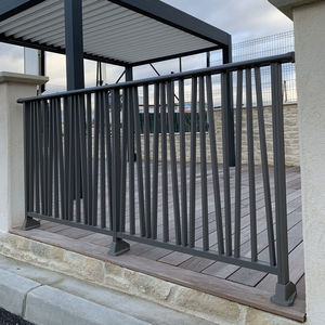 Aluminium-Geländer / mit Stangen / Außenbereich / für Terrassen
