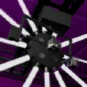Spiegelbewegter Scheinwerfer mit Halogenlampe