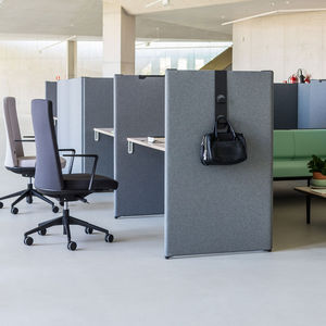 bodenstehende Bürotrennwand / Stoff / modulierbarer