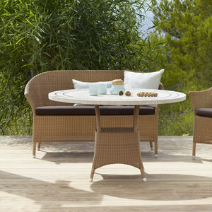 modernes Sofa / Garten / aus Harz / 2 Plätze