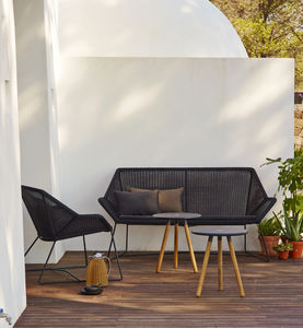 modernes Sofa / Garten / aus geflochtenem Harz / 2 Plätze