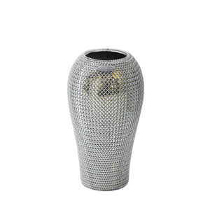 moderne Vase / Keramik / Edelstahl