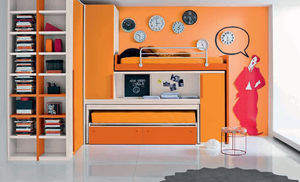 oranges Kinderzimmer