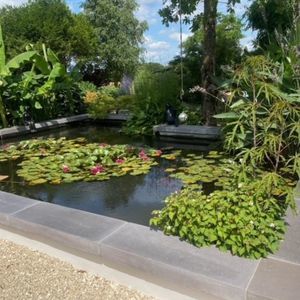 Beton-Poolumrandung