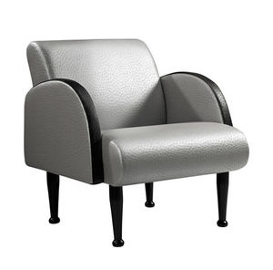 Stoff-Besuchersessel / grau / für Schönheitssalon / für Frisörsalon