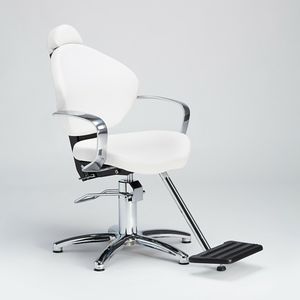Metall-Schminksessel / Kunstleder / mit Hubhydraulik / verstellbar