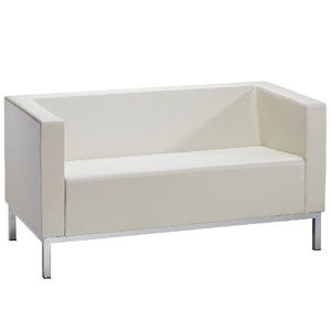 modernes Sofa / Leder / für Schönheitssalon / für Frisörsalon