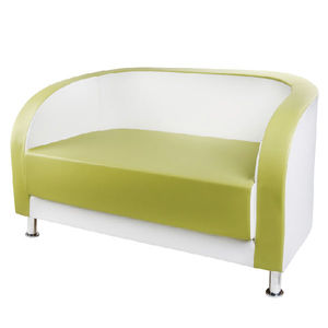 modernes Sofa / Leder / für Schönheitssalon / für Frisörsalon