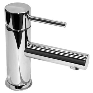 Einhebelmischer für Waschtisch / verchromtes Metall / für Badezimmer / 1-Loch