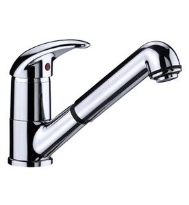 Einhebelmischer für Waschtisch / verchromtes Metall / mechanisch / für Badezimmer