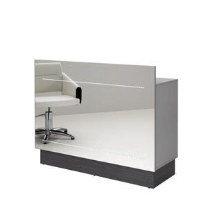 Glas-Empfangstheke / beleuchtet / für Frisörsalon