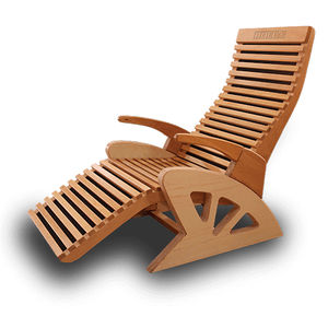 Sessel / skandinavisches Design / Holz / schrägstellbar / Objektmöbel