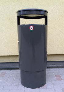 Park-Abfallbehälter / verzinkter Stahl / pulverbeschichteter Stahl / für öffentliche Bereiche