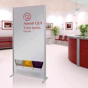 bodenstehende Bürotrennwand 1