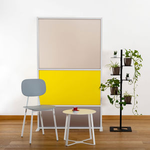 Aluminium-Raumteiler / aus Methacrylat / für Büro / für Großräume
