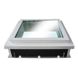 Oberlicht für Dachterrassen / für Metalldach / Rauchabzug / mit Aufsatzkranz