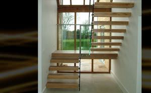 halbgewendelte Treppe