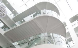 halbgewendelte Treppe