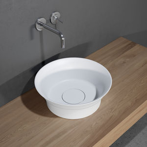 Aufsatzwaschbecken / rund / Mineralwerkstoff / modern