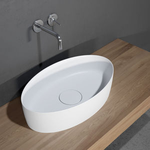 Aufsatzwaschbecken / oval / Keramik / modern
