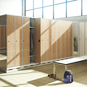 Stahl-Garderobenschrank / für öffentliche Einrichtungen / für Sportanlagen / für industrielle Nutzung
