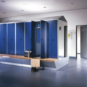 Metall-Garderobenschrank / für industrielle Nutzung / gesichert