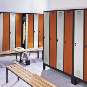 Stahl-Garderobenschrank / für öffentliche Einrichtungen / für Sportanlagen / für industrielle Nutzung